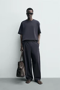 RELAXED FIT RIBBED SWEATSHIRT
