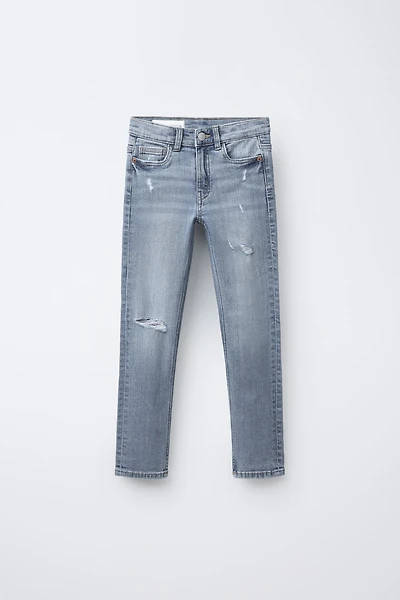 RIPPED SKINNY FIT JEANS