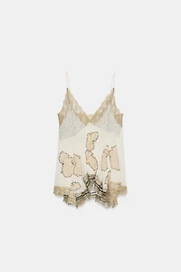 TOP BRODÉ STYLE LINGERIE ZW COLLECTION