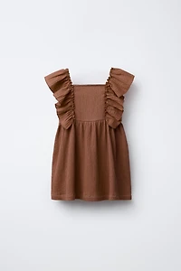 COMBINATION TEXTURED DRESS