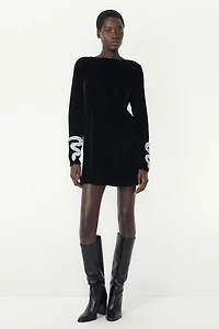 VELVET MINI DRESS - THE ITEM ZARA WOMAN