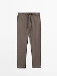 Pantalon flanelle 100 % laine