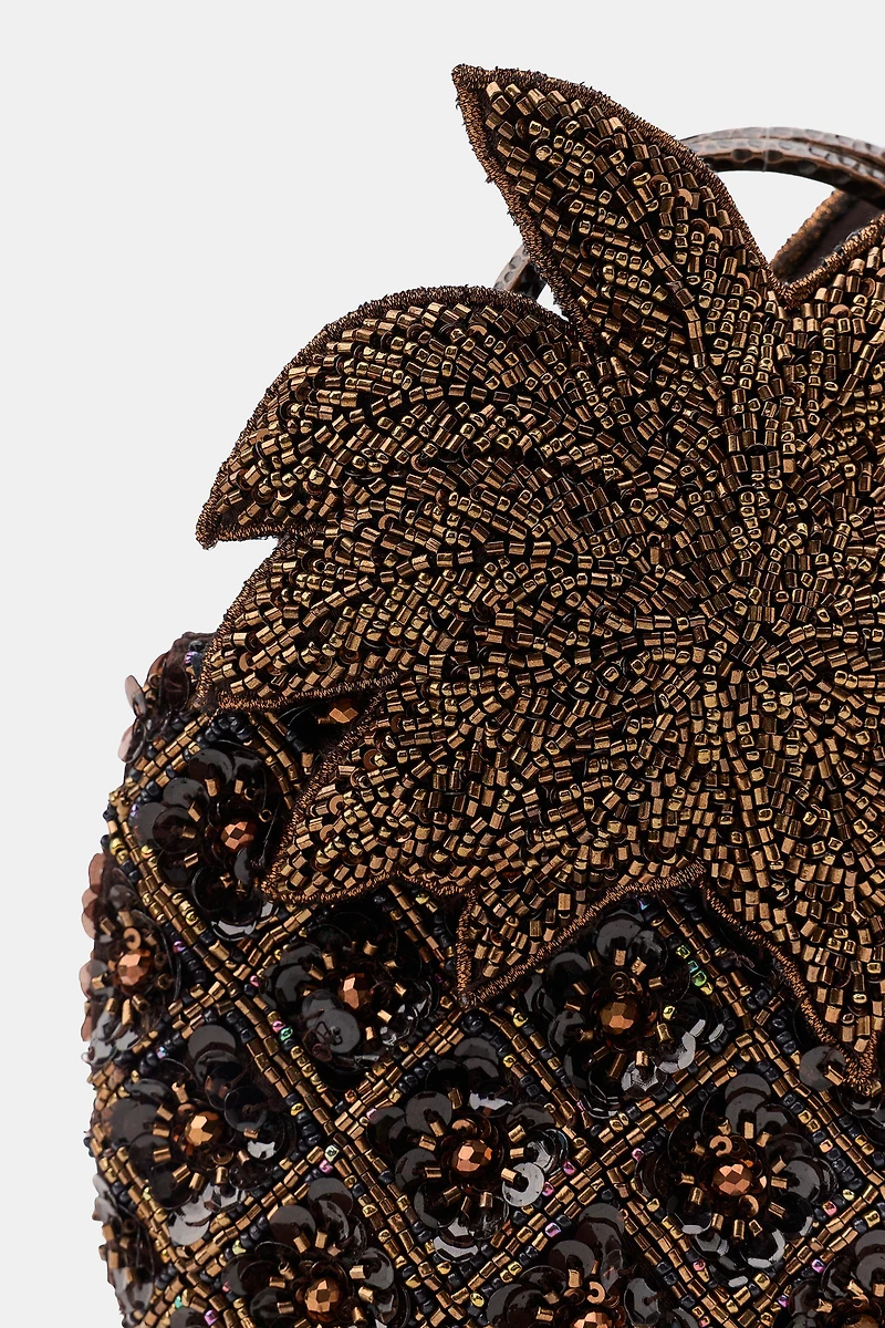 BEADED FRUIT MINI BAG