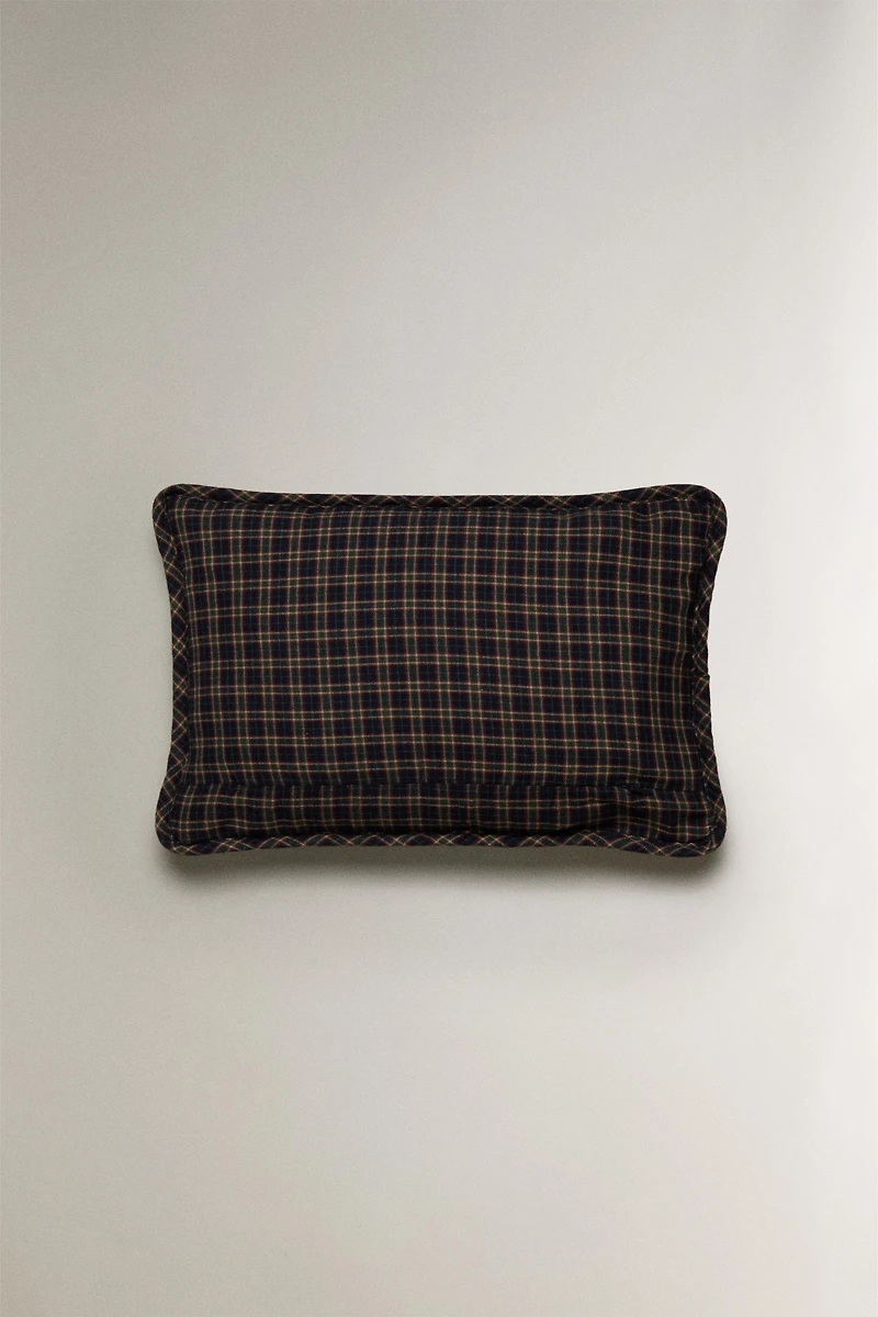 HOUSSE DE COUSSIN ENFANT CARREAUX NOËL