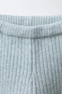 RIBBED KNIT LEGGINGS