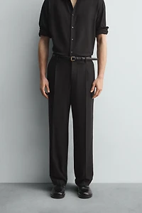 LIMITED EDITION PLEATED WOOL PANTS