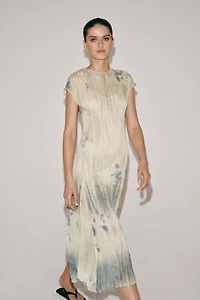 ZW COLLECTION PRINTED MIDI DRESS
