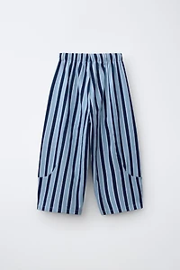 STRIPED RELAXED PANTS