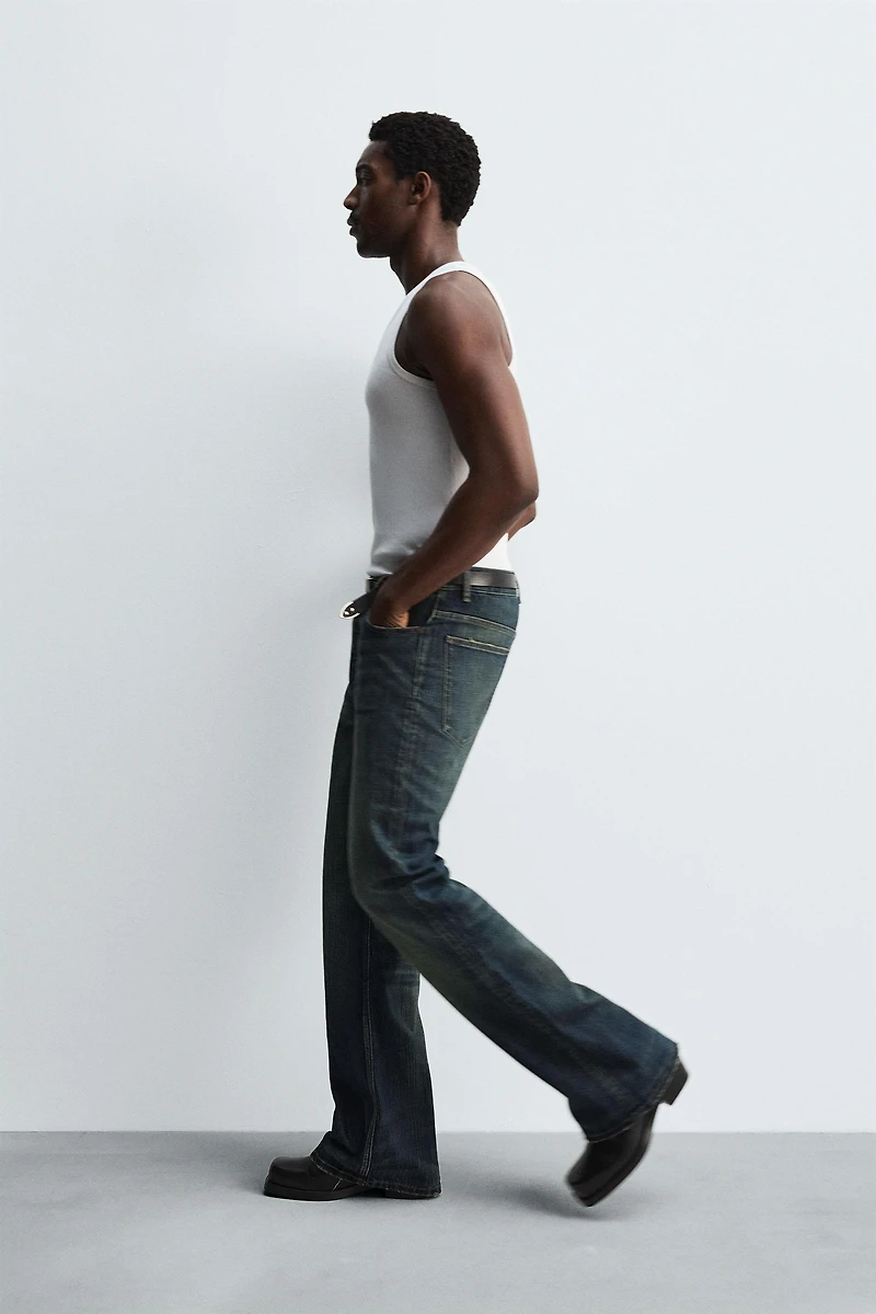 WIDE FLARE FIT JEANS