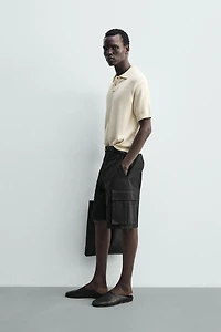 POLO STRUCTURÉ EN MAILLE RELAXED FIT