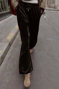 PANTALON LARGE VELOURS
