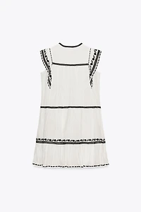 ROBE COURTE BRODÉE ZW COLLECTION