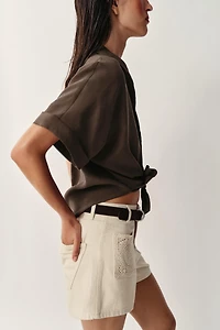 Z1975 CROCHET POCKET SHORTS