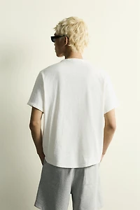 WASHED HENLEY T-SHIRT