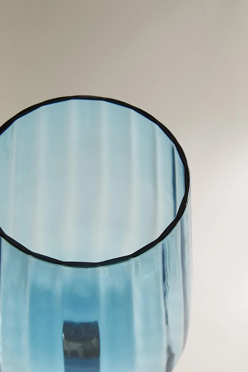 VERRE À VIN RECYCLABLE LIGNES