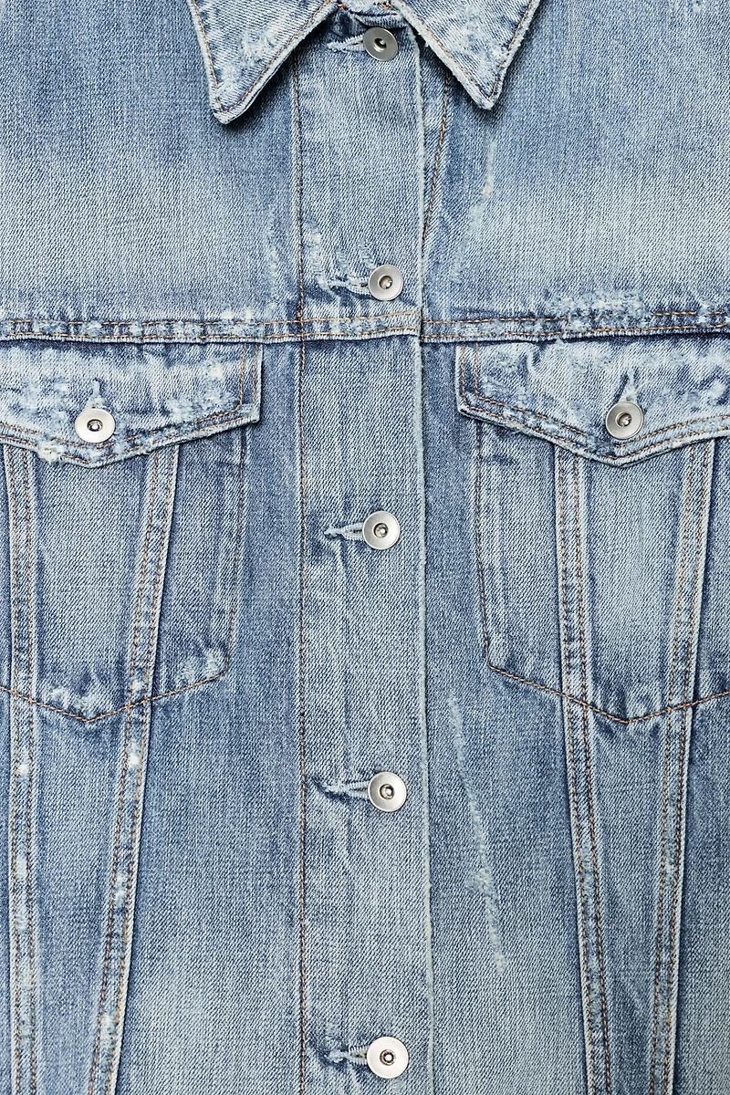 VESTE EN JEAN TRF DÉCHIRÉE