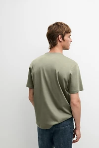Cotton blend short sleeve T-shirt