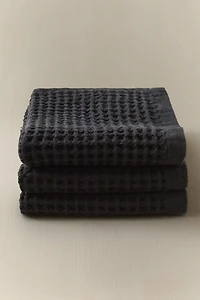 WAFFLE COTTON HAND TOWEL (PACK OF 3)