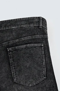BAGGY FIT CORDUROY PANTS WITH TWISTED SEAMS