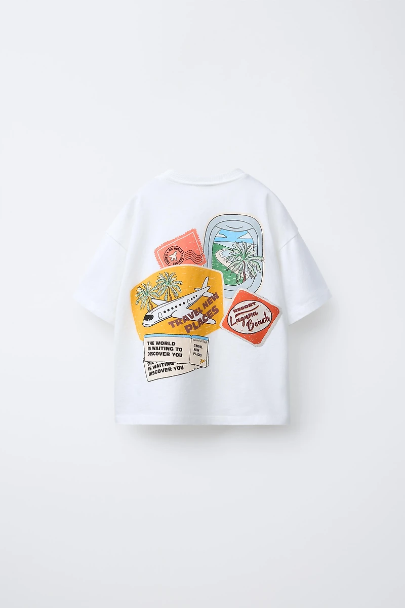 T-SHIRT À INSCRIPTION EN RELIEF