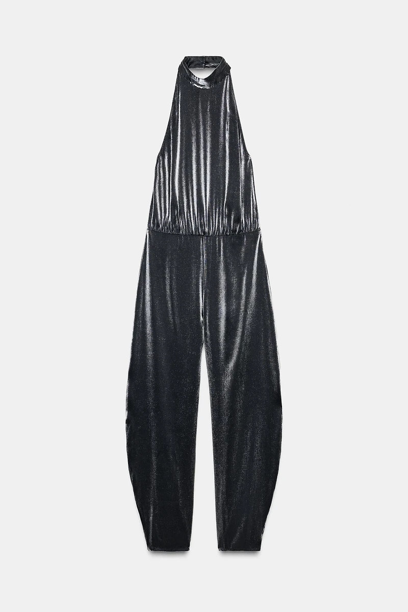 HALTER BALLOON JUMPSUIT