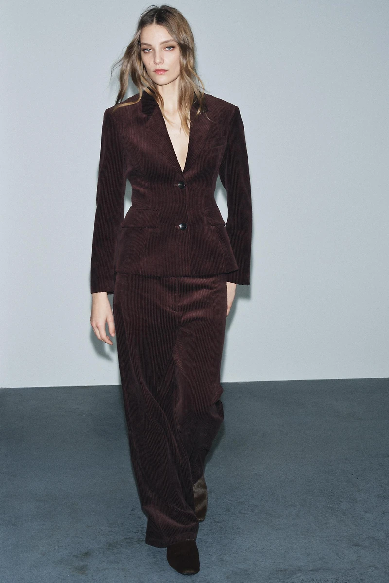 ZW COLLECTION WIDE LEG CORDUROY PANTS