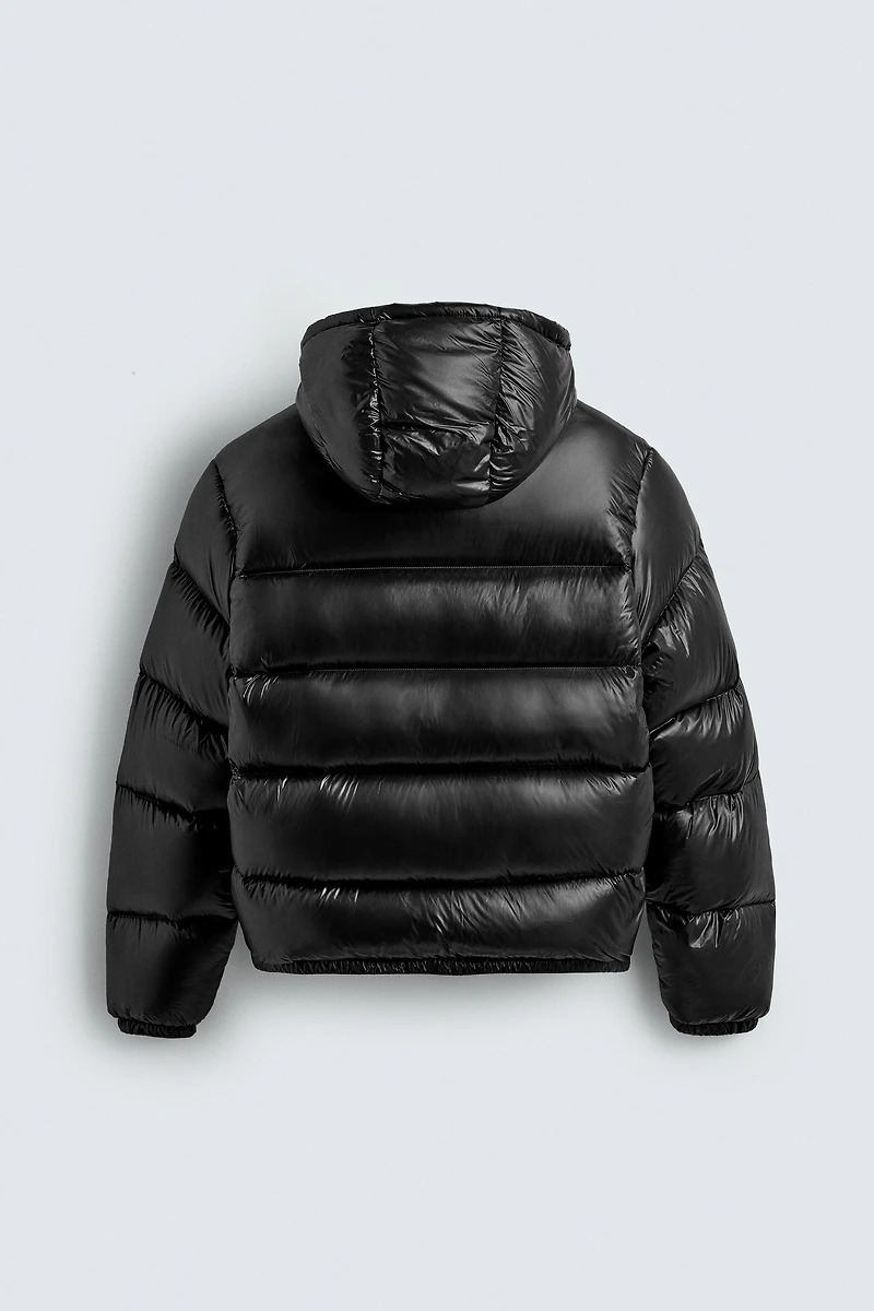 100% FEATHER WATER REPELLENT PUFFER JACKET