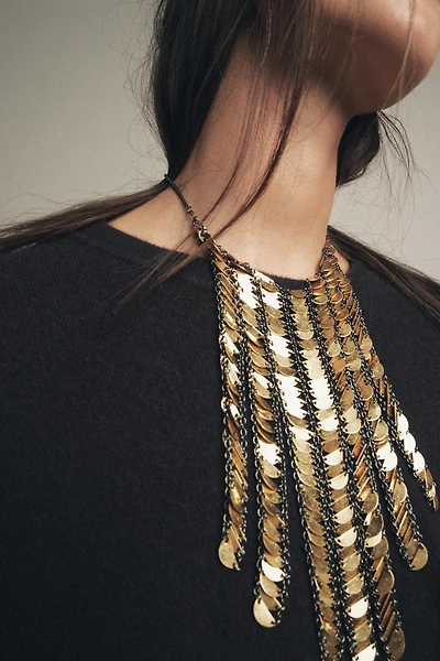 COLLIER CASCADE PIÈCES MÉTALLIQUES