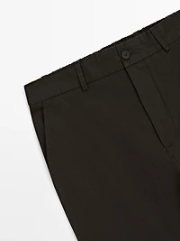 Semi-jogger fit trousers