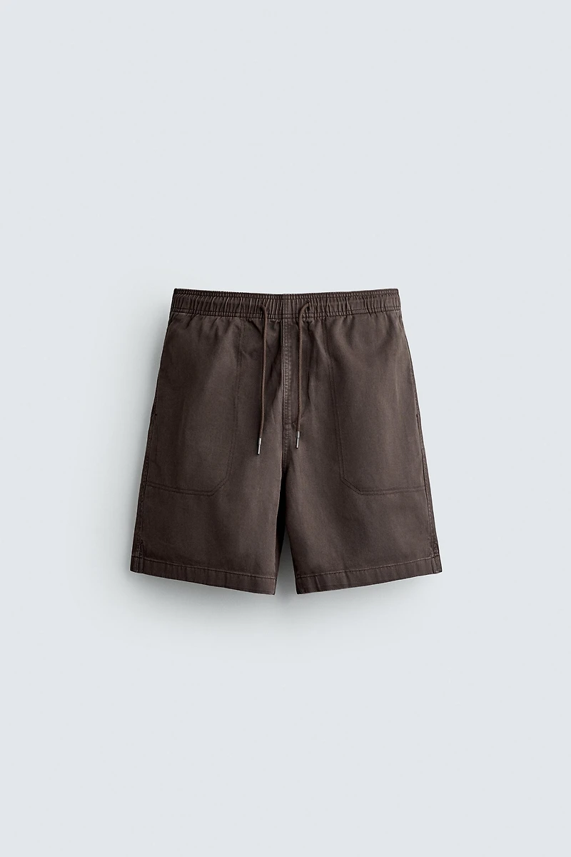 SHORT RELAXED FIT DÉLAVÉ