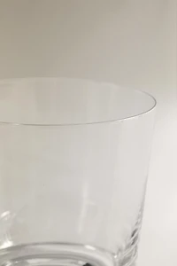 TRANSPARENT GLASS TUMBLER