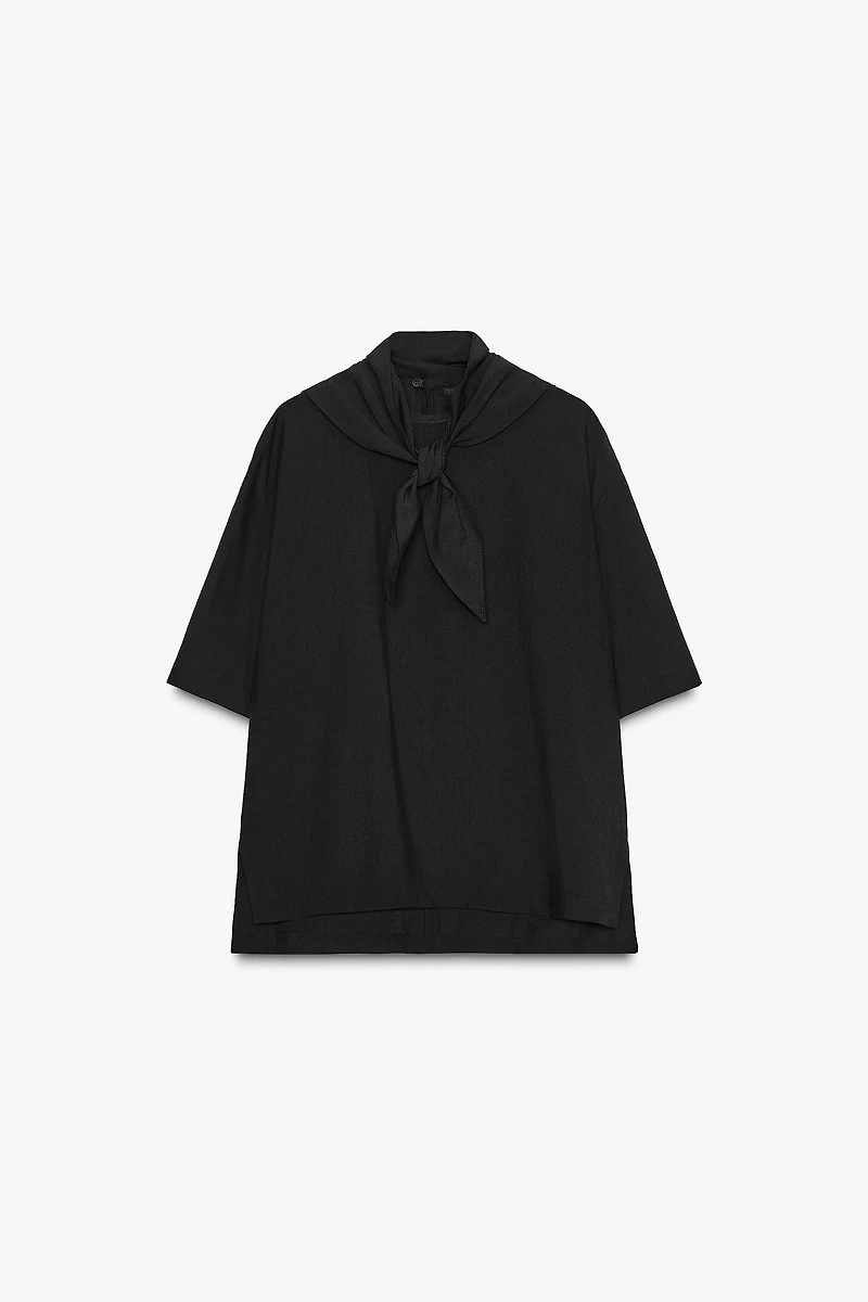 FLOWY BLOUSE WITH SCARF ZW COLLECTION