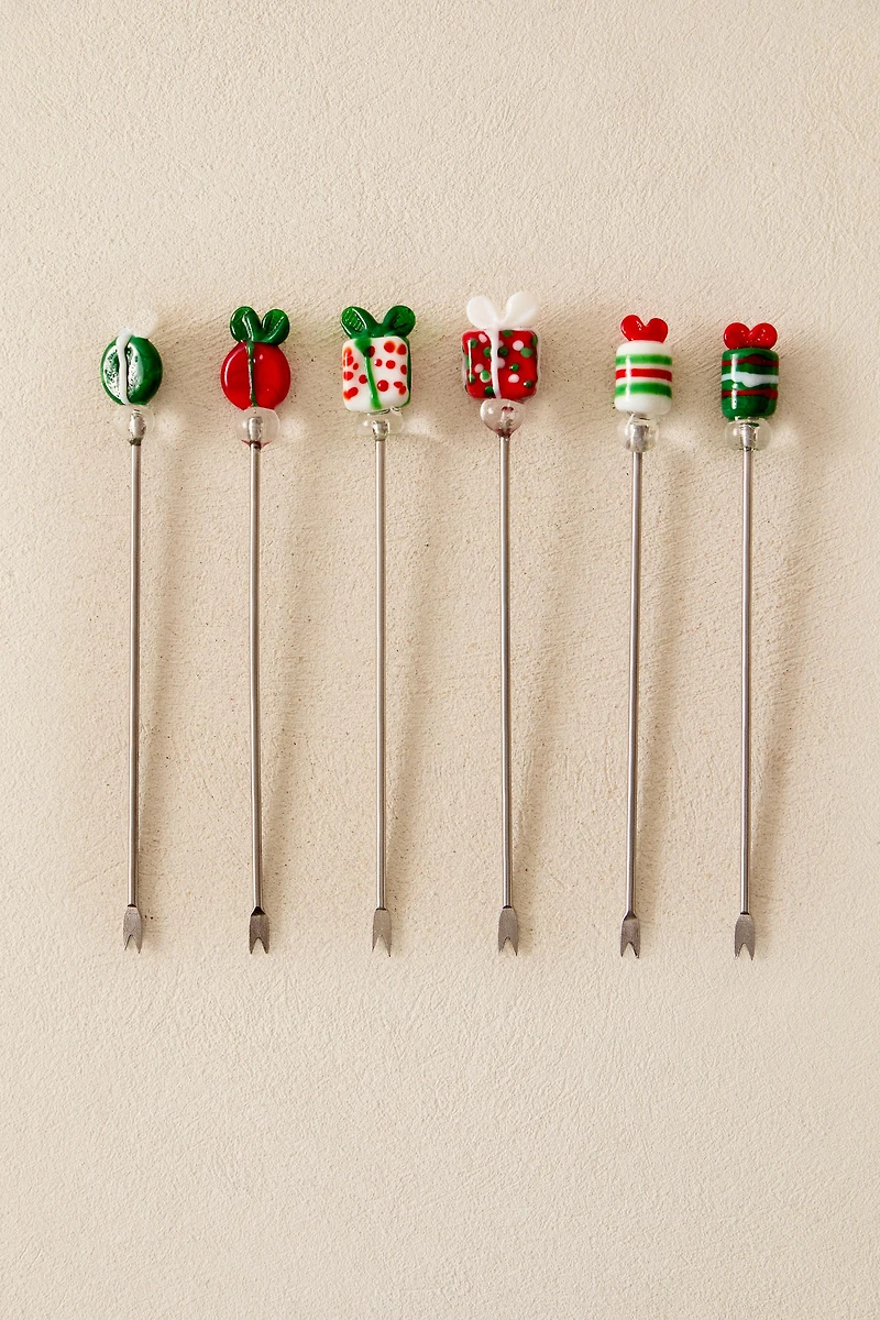 SET OF CHRISTMAS GIFT SKEWERS (SET OF 6)