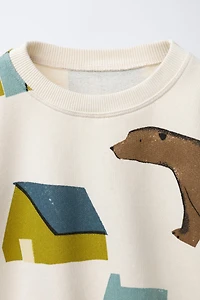 HOUSE PRINT SWEATSHIRT