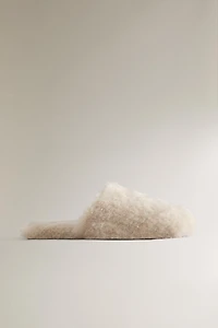 CHAUSSONS OUVERTS À L’ARRIÈRE FOURRURE