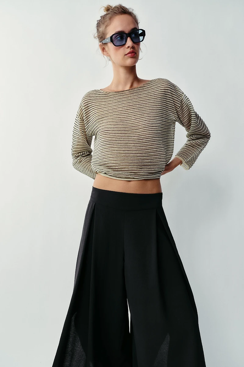 FLOWY VENTED PANTS