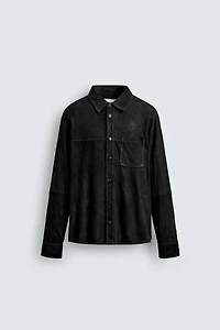SUEDE LEATHER OVERSHIRT