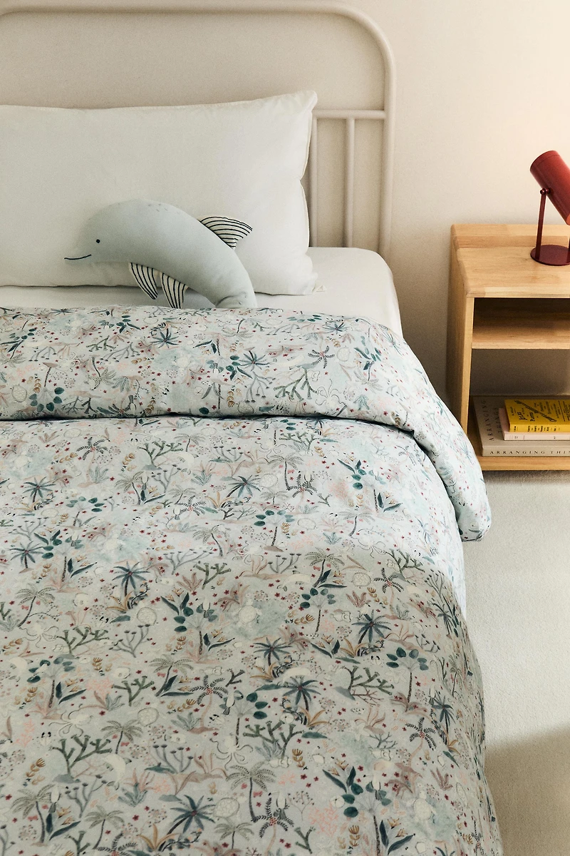 CHILDREN’S SEA PRINT DUVET COVER