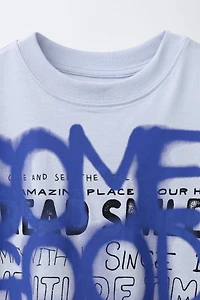 GRAFFITI SPRAY PRINT T-SHIRT