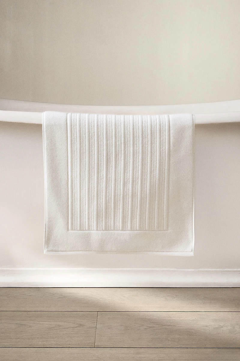 TAPIS DE BAIN VELOURS RAYURES