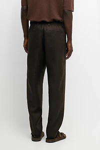 100% linen pants with elastic waist