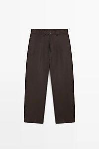 Total look 100% linen pants