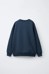 PLUSH TEXT SWEATSHIRT