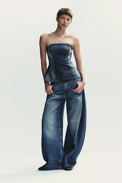 TRF OVERSIZE BALLOON HIGH WAIST JEANS