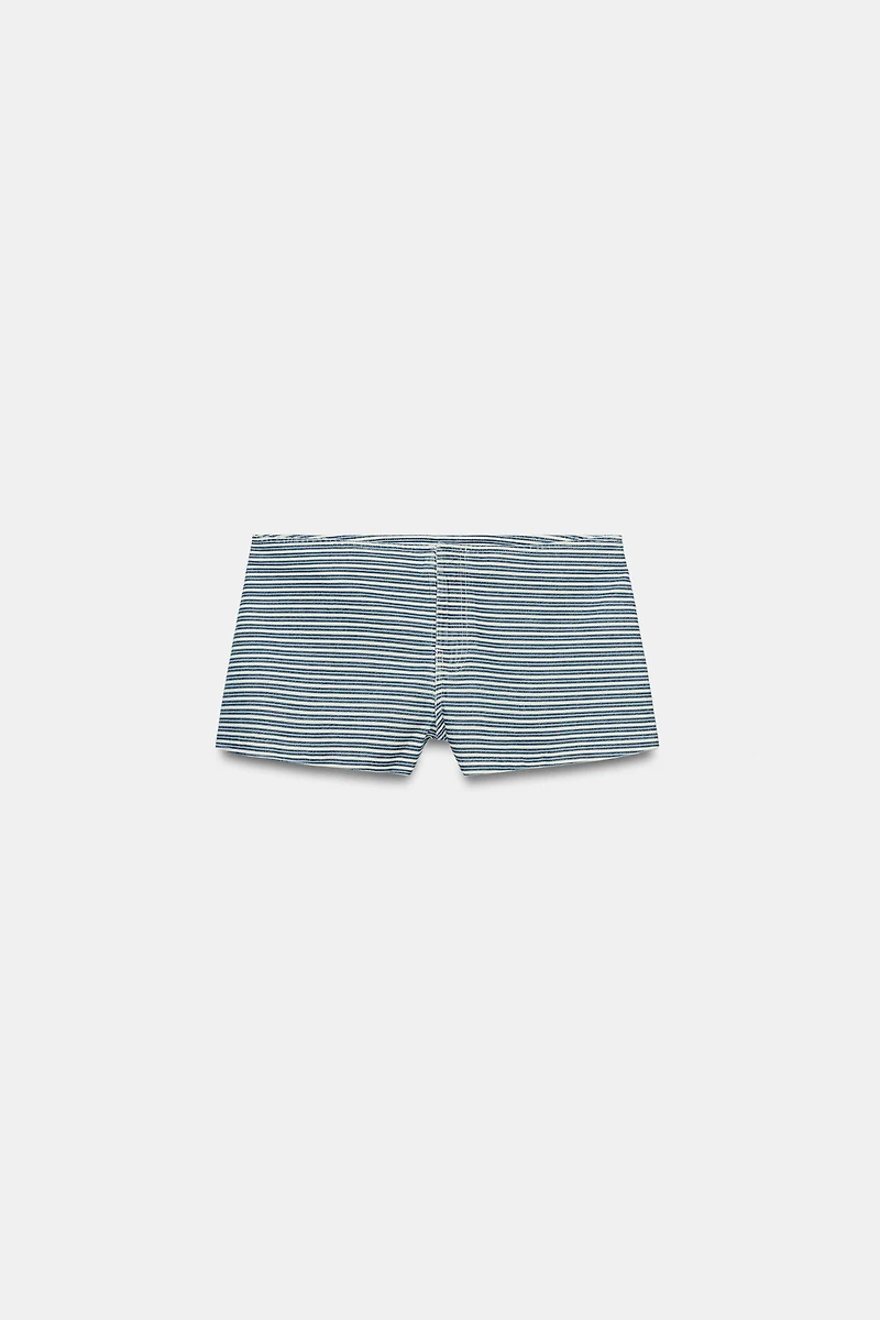 MINI STRIPED SHORTS