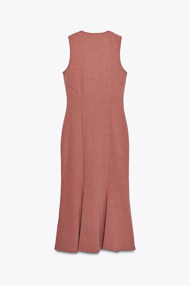 Zara BUTTONED PIQU DRESS at Mall of America in Bloomington, MN