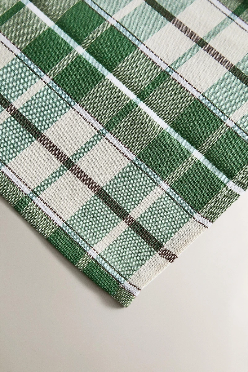 LOT DE SERVIETTES DE TABLE EN FIL TEINTÉ (LOT DE 2)