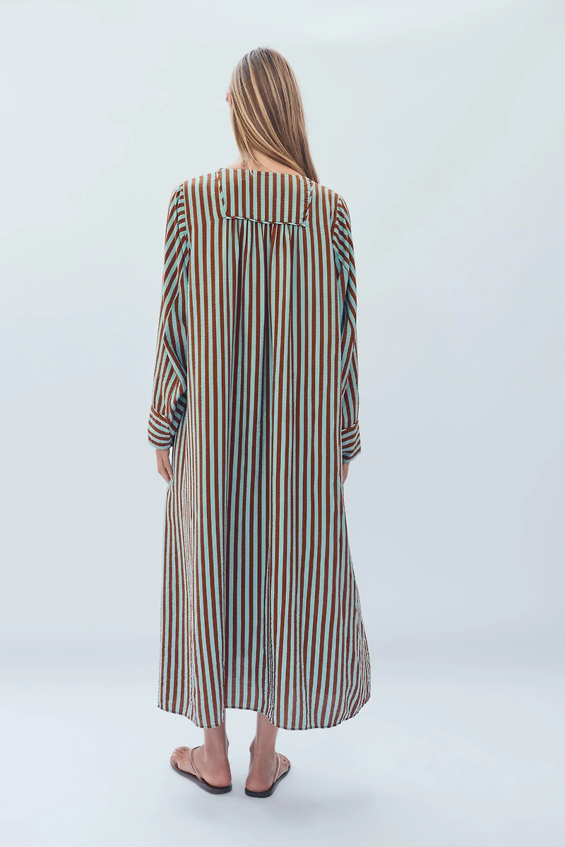 LIMITED EDITION STRIPED KAFTAN DRESS