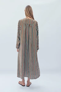 LIMITED EDITION STRIPED KAFTAN DRESS