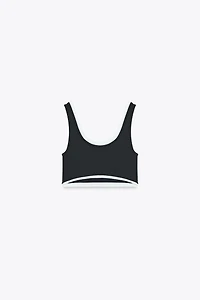 TOP COURT DE SPORT EFFET DOUBLE